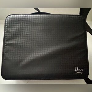 Christian Dior Houndstooth Beauty Travel Organizer